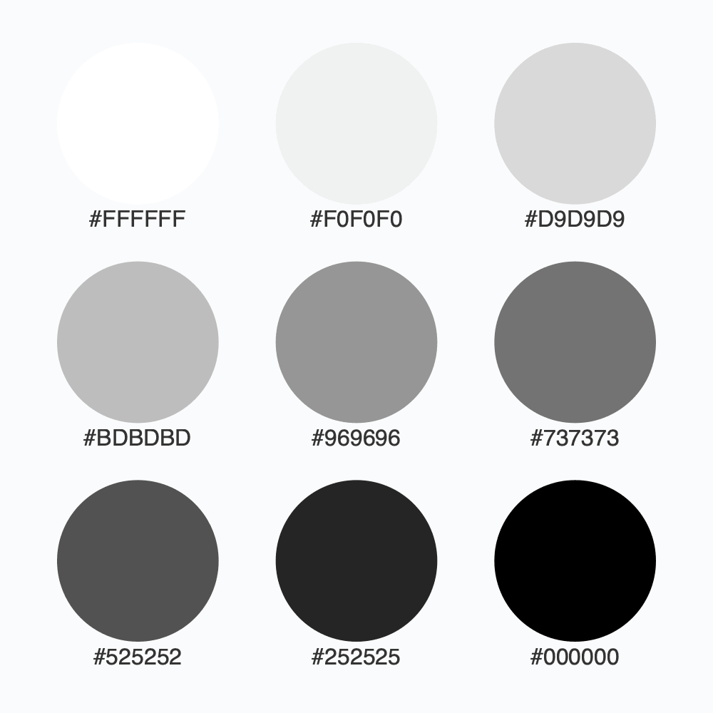 Snapshot for palette Greys / 9