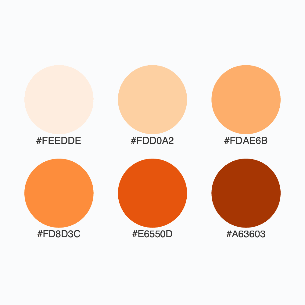 Snapshot for palette Oranges / 6