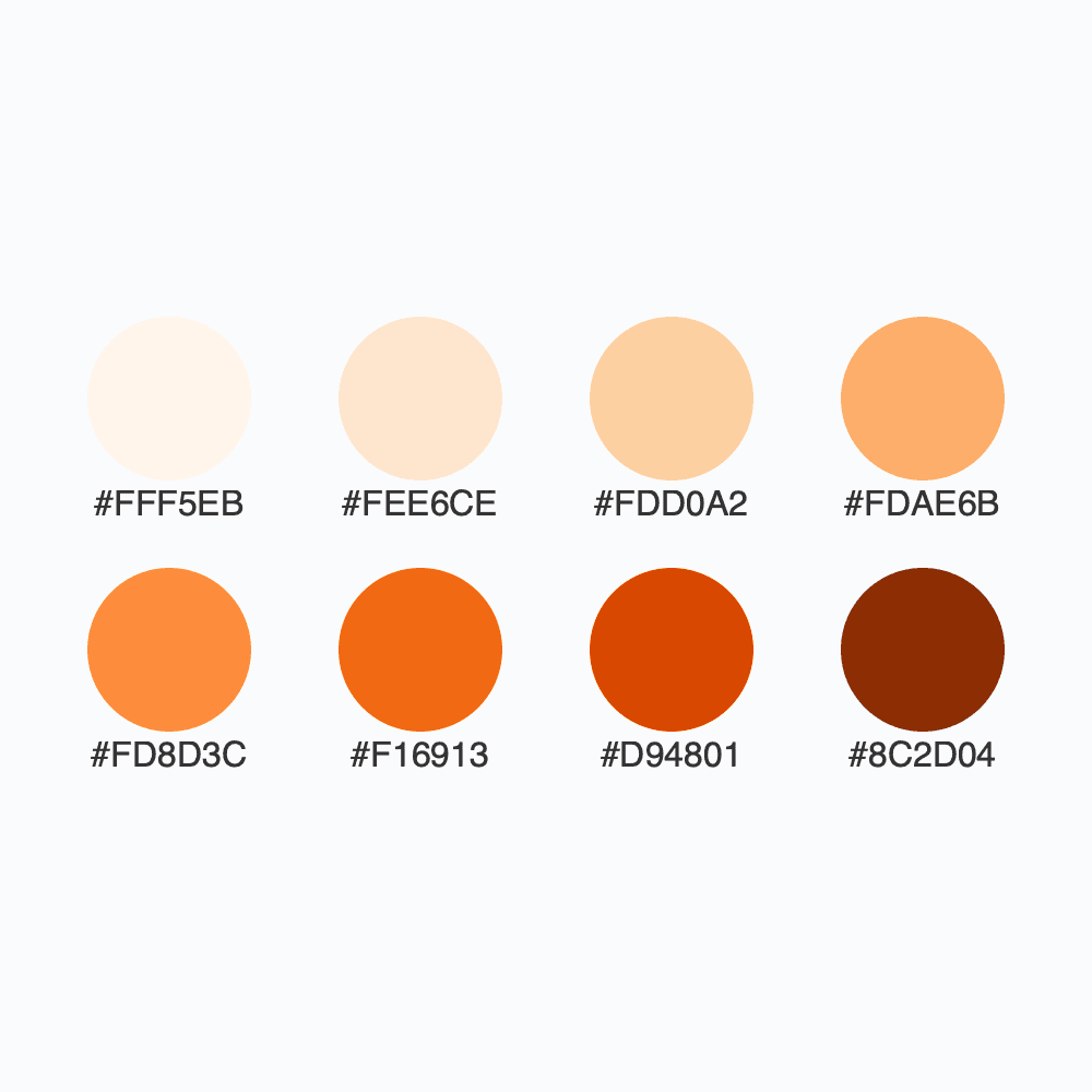 Snapshot for palette Oranges / 8