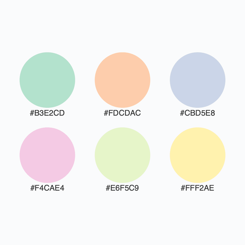 Snapshot for palette Pastel2 / 6