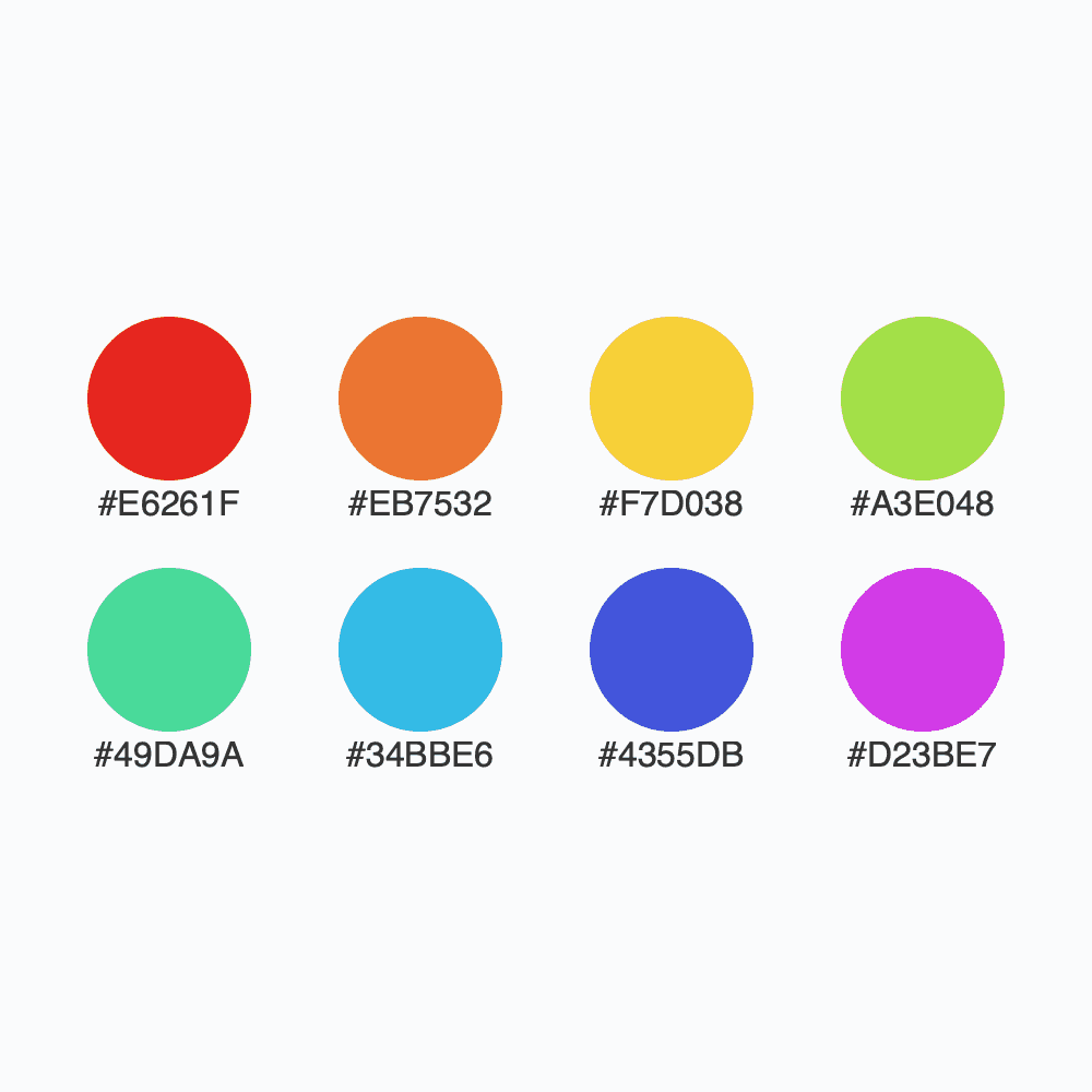 Snapshot for palette Rainbow