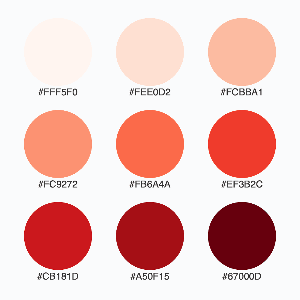 Snapshot for palette Reds / 9