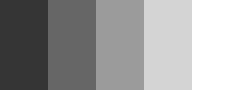 Black White color palette