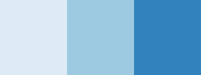 Blues / 3 color palette