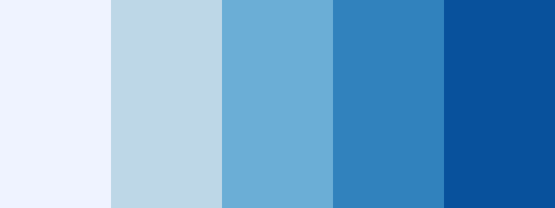 Blues / 5 color palette
