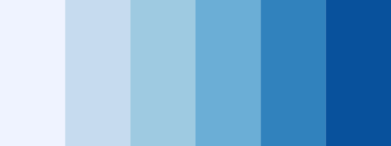 Blues / 6 color palette