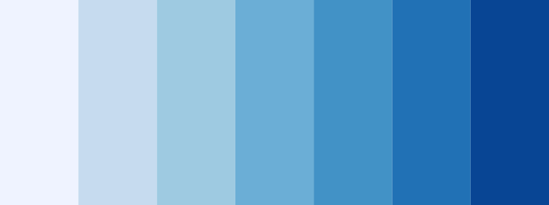 Blues / 7 color palette