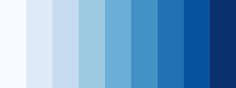 Blues / 9 color palette