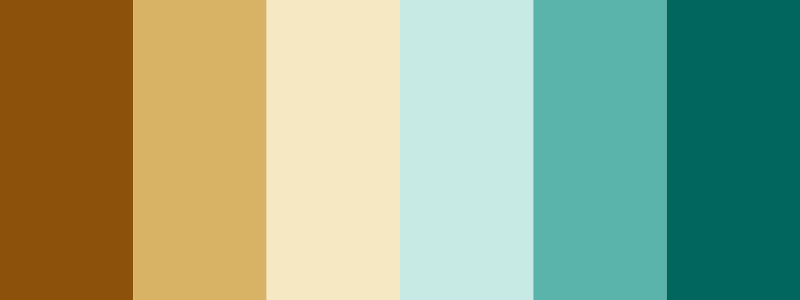 BrBG / 6 color palette
