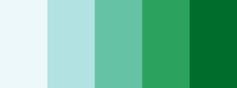 BuGn / 5 color palette