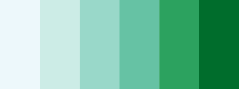 BuGn / 6 color palette
