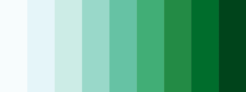 BuGn / 9 color palette