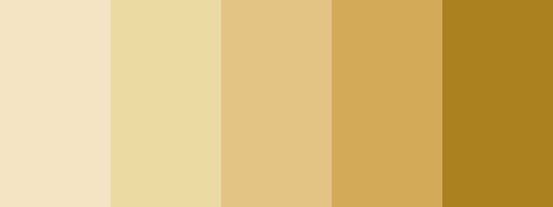 Gold color palette