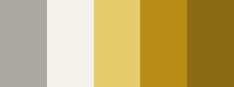 Golden color palette