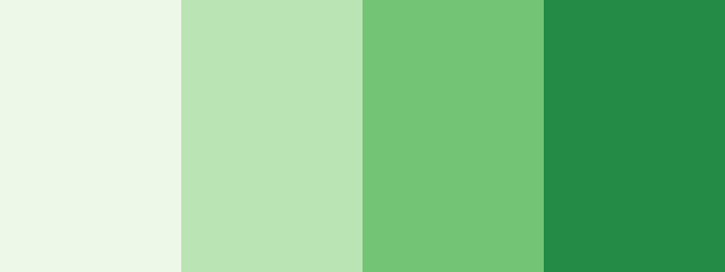 Greens / 4 color palette