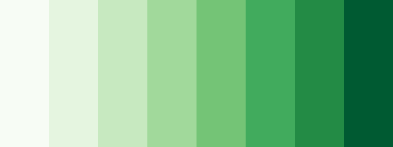 Greens / 8 color palette