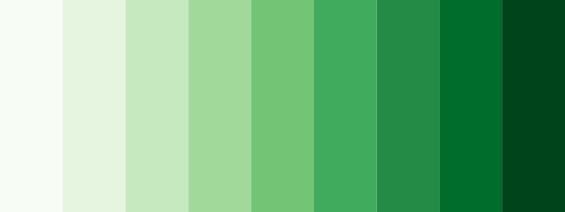 Greens / 9 color palette