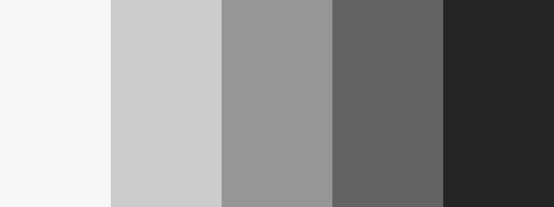 Greys / 5 color palette