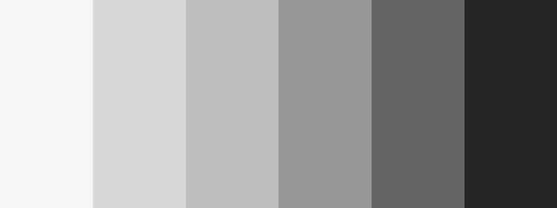 Greys / 6 color palette