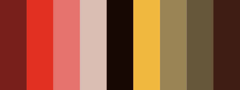 Jurassic Park color palette