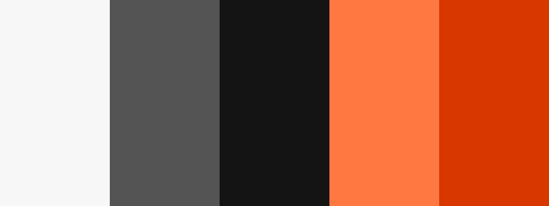Orange color palette