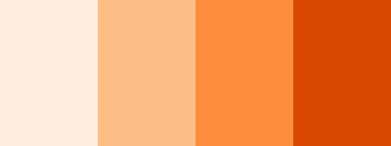 Oranges / 4 color palette