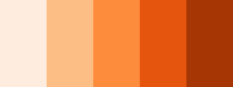 Oranges / 5 color palette