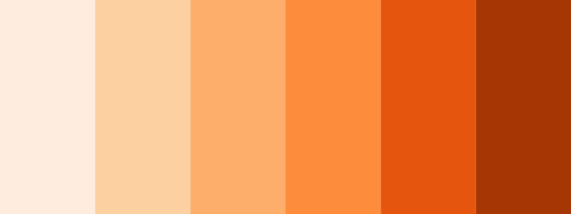 Oranges / 6 color palette