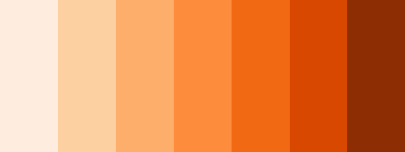 Oranges / 7 color palette