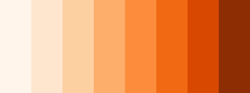 Oranges / 8 color palette