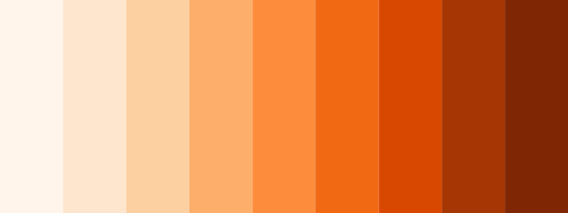 Oranges / 9 color palette