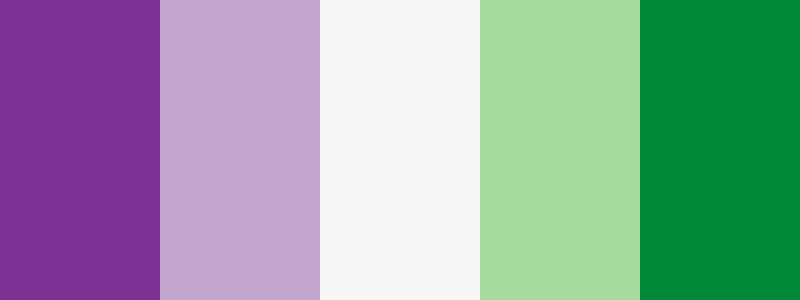 PRGn / 5 color palette
