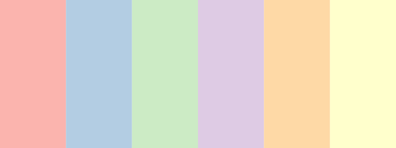 Pastel1 / 6 color palette