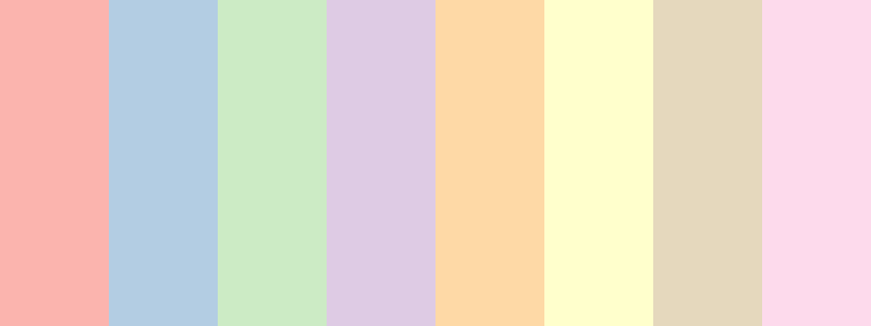 Pastel1 / 8 color palette