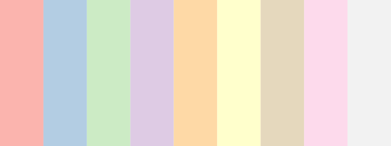 Pastel1 / 9 color palette