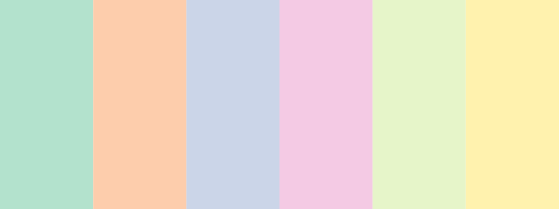 Pastel2 / 6 color palette