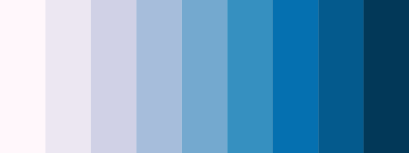 PuBu / 9 color palette