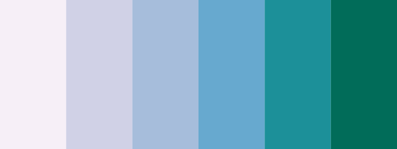 PuBuGn / 6 color palette
