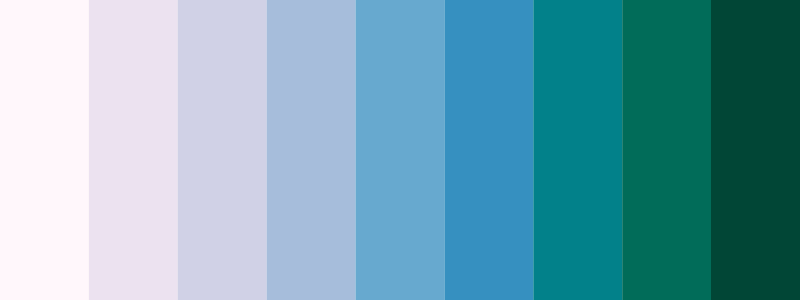 PuBuGn / 9 color palette