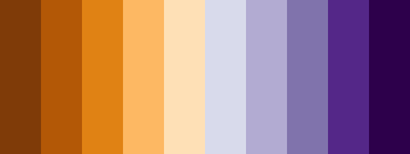 PuOr / 10 color palette