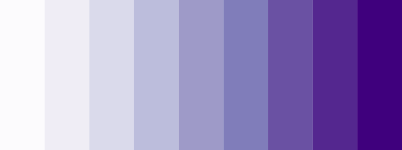 Purples / 9 color palette