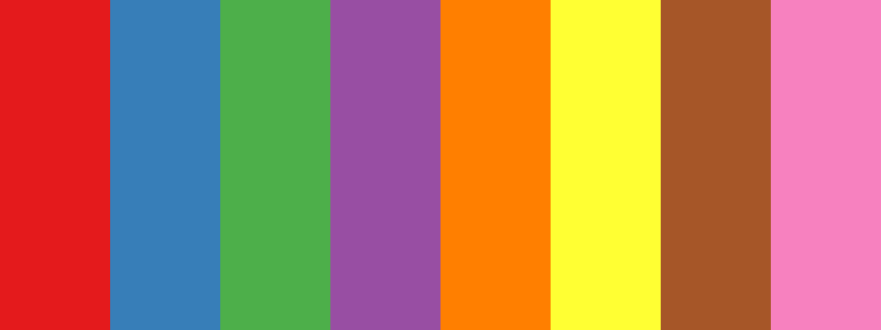 Set1 / 8 color palette