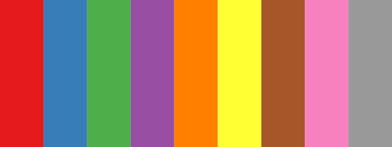 Set1 / 9 color palette