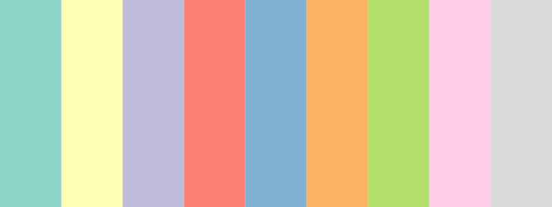 Set3 / 9 color palette