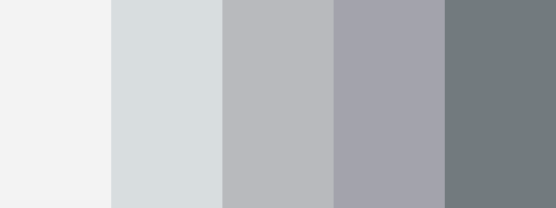 Silver color palette