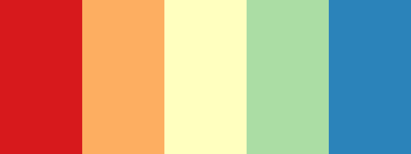 Spectral / 5 color palette
