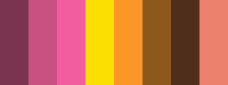 The Endless Summer color palette