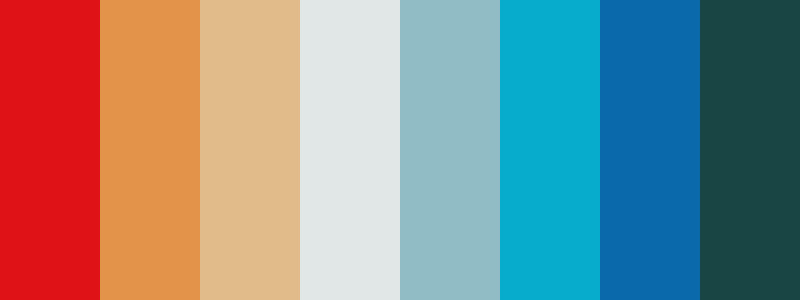 The Little Mermaid color palette