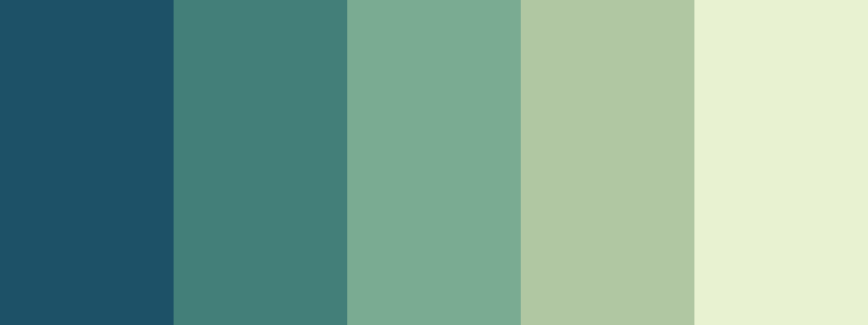 Turquoise color palette