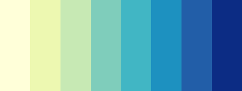 YlGnBu / 8 color palette